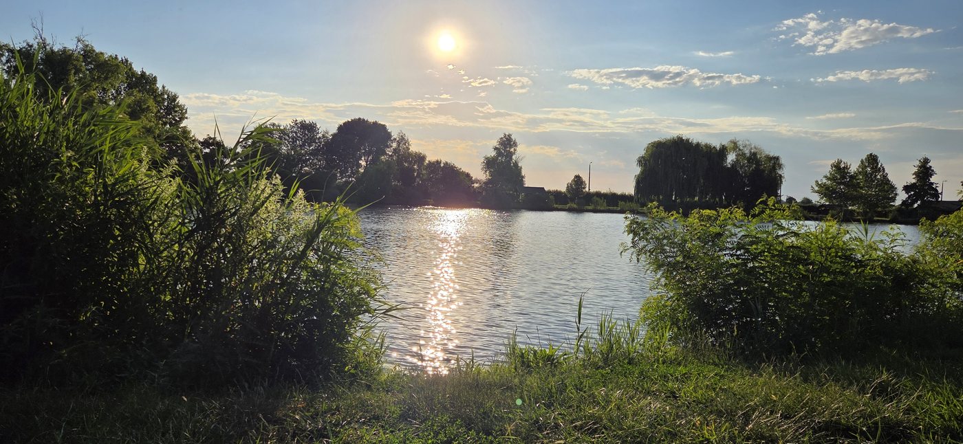 Naplemente a Füzes Horgásztónál